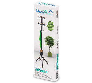Cuier tip pom HousePlus Hanger 360, cu 3 Nivele si 10 Agatatori, 164cm, Negru / Gri - Img 2