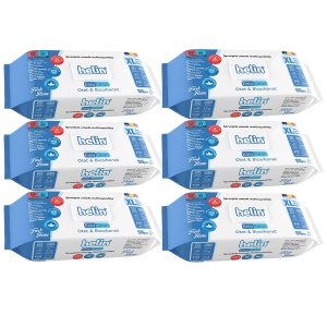Pachet 6 x Servetele Umede Helin Fresh Home Multisuprafete Otet si Bicarbonat, fara clor, 6 x 100 Buc