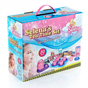 Set de jucarii de Cai pentru copii Selena's Tea Set, 30 piese, joc de rol - Img 2