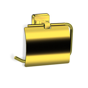 Suport hartie igienica Karlim Milet Gold 37088K, 13.5x13.5 cm