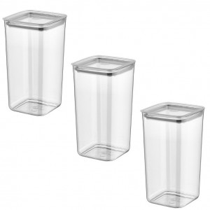 Set 3 Cutii pentru alimente VA™ VP.264 SUDE, 3x1200 ml, Transparent