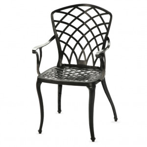 Set mobilier gradina, terasa, balcon Niovel® Bistro Negru, masa cu 2 scaune, model fonta, 65x72, Plastic - Img 3