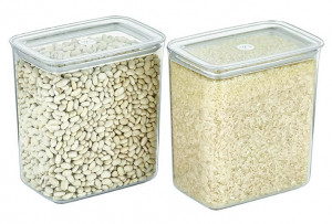 Set 2 Cutii pentru alimente VA™ VP.271 SUDE D, 2X2200 ml, Transparent