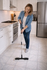 SET 3 X Servetele umede pentru mop si suprafete multiple Helin MIX cu bicarbonat si otet alb 3 X 36 bucati, fara clor si coloranti - Img 2