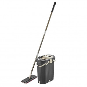 Set curatenie VA™ Mop PRO, model care nu amesteca apa curata cu apa murdara, galeata cu storcator si rezerva mop