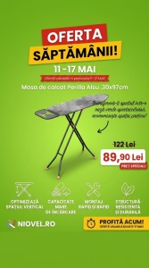 Masa de calcat Perilla Alsu-Tr ,30x97cm , %50 Bumbac %50 Poliester