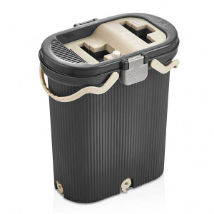 Set curatenie VA™ Mop PRO, model care nu amesteca apa curata cu apa murdara, galeata cu storcator si rezerva mop - Img 2