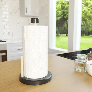 Suport din lemn pentru rola prosoape hartie, MT.8103, 30 cm - Img 2