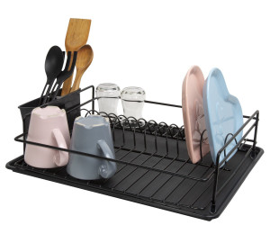 Suport uscator de vase Perilla N1 Negru ,11.5x44x35.3 cm 2
