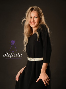 Rochie Swing Merinos , Negru - Img 1