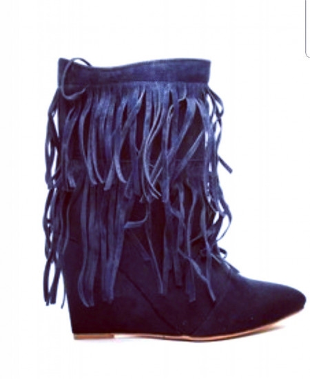 Botine Camelia bleumarin