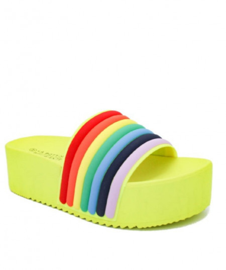 Slapi Celia verde neon