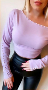 Bluza tendinte perle aplicate fashion
