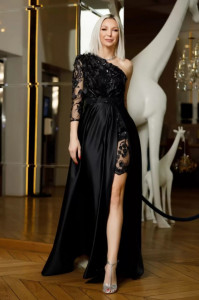 Rochie eleganta lunga tafta