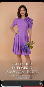 Rochie Megan lilla - Img 3