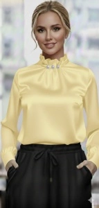 Bluza eleganta galbena
