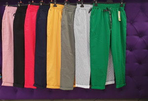 Pantaloni elastici casual tendinte confort