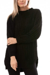 Pulover gros casual crosetat