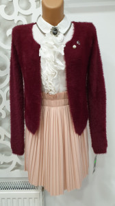 Jerse moda elegant casual brosa detasabila pufos