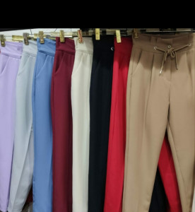 Pantaloni bej negri gri casual office