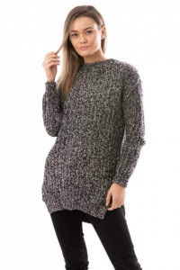 Pulover gros casual tricotat