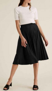 Fuste plisate fashion casual talie elastic