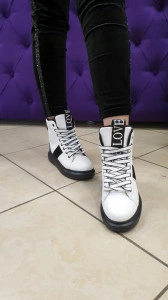 Ghete alb negru sport platforma siret