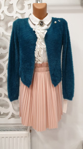 Jerse moda elegant casual brosa detasabila pufos
