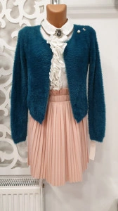 Jerse moda elegant casual brosa detasabila pufos
