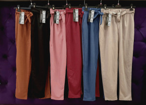 Pantaloni casual comozi buzunare cordon 