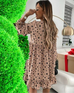Rochie tendinte bej stele imprimate
