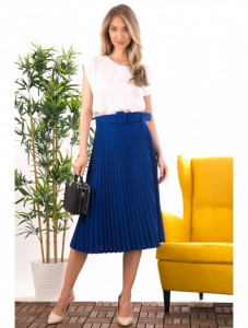 Fusta fashion elastic talie plisata