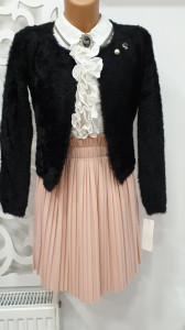 Jerse moda elegant casual brosa detasabila pufos