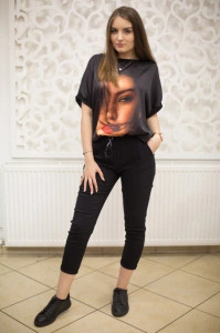 Pantaloni Gloria negri
