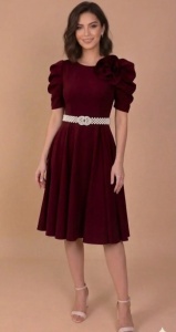 Rochie Megan bordo - Img 6