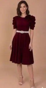 Rochie Megan bordo - Img 6