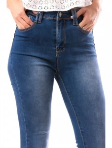 Blugi talie inalta buzunare fashion