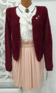Jerse modern elegant casual brosa detasabila pufos