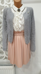 Jerse moda elegant casual brosa detasabila pufos