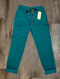 Pantaloni elastici turquaz