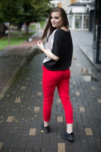 Pantaloni slim elastici casual buzunare