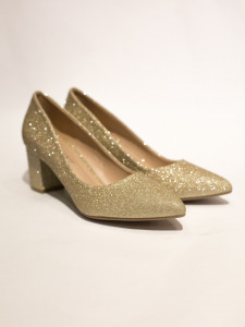Pantofi fashion toc gros varf ascutit 