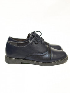 Pantofi siret casual bleumarin