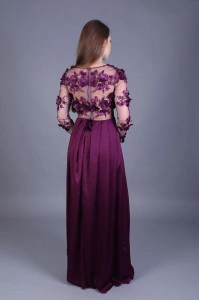 Rochie maneci lungi superba eleganta lunga 