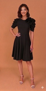Rochie Megan neagra - Img 4