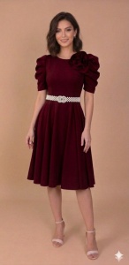 Rochie Megan bordo