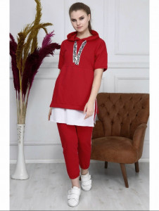 Trening compleu compus tricou pantalon lejer confort