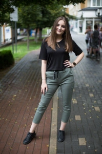 Pantaloni slim elastici casual buzunare