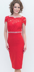 Rochie croi cambrat talie maneci scurte