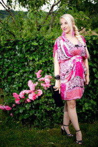 Rochie moda voal imprimat scurta